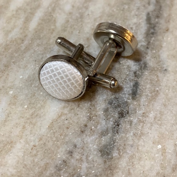 Other - Solid Cloth Round Cufflinks NWOT